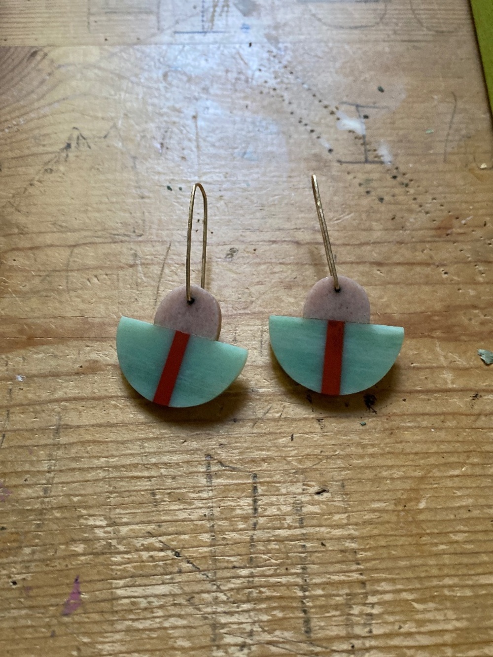 Alison Jean Cole Multi-Stone Earrings - Granite, Jasper & Aventurine